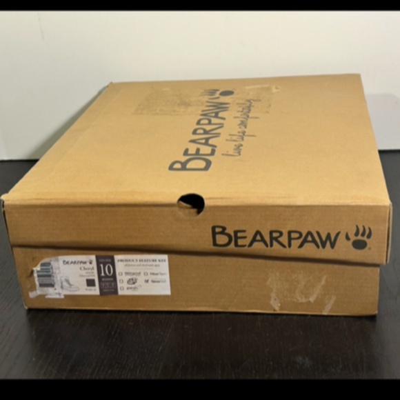 BEARPAW Cheryl Suede Wool Blend Lining Winter Boots Charcoal/Black Womans 10 - Picture 15 of 16